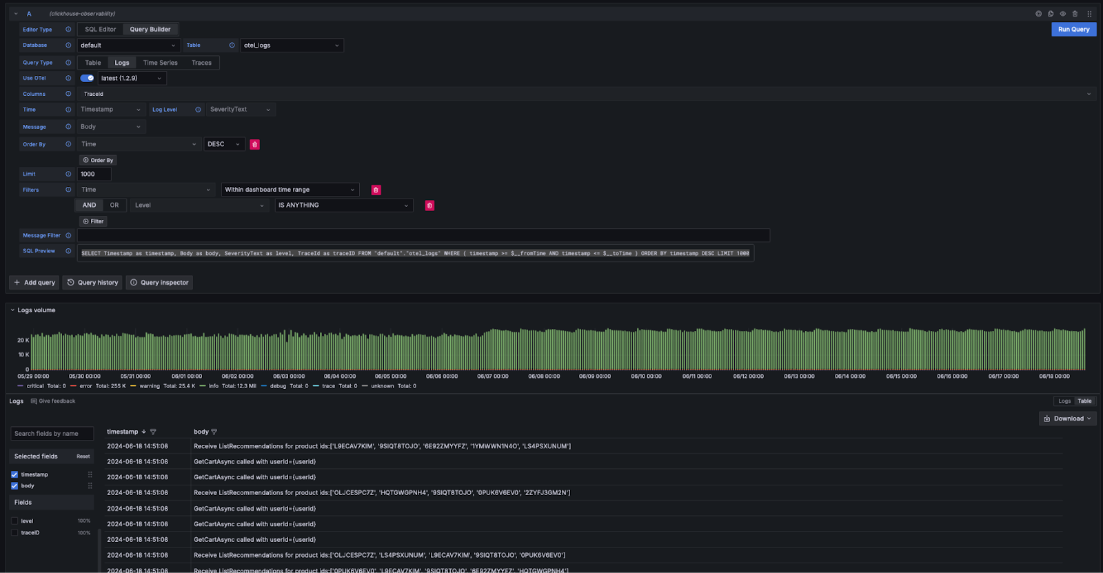 Connector logs config - Zoomed